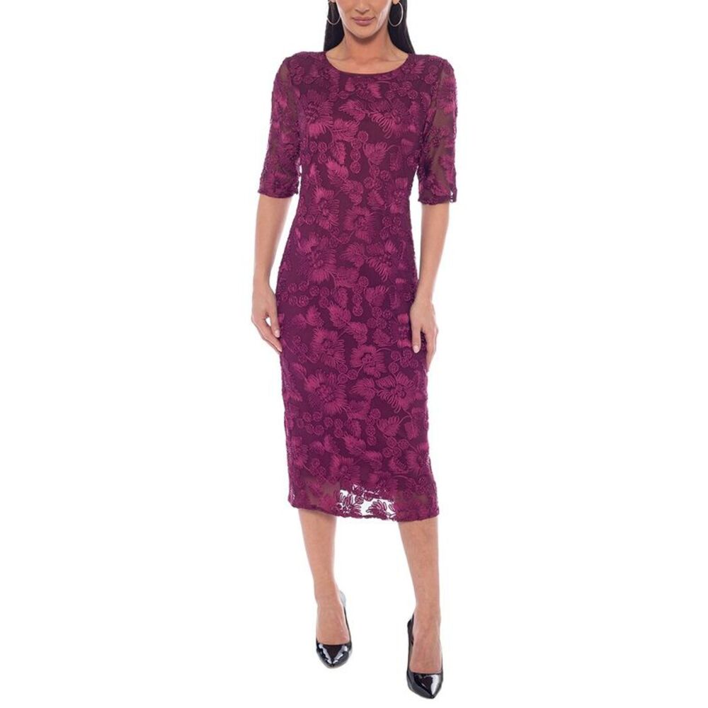 Oleg Cassini Womens  Midi Dress